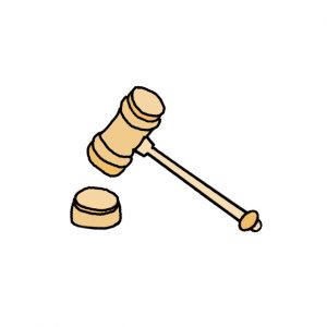 How to Draw a Gavel Easy