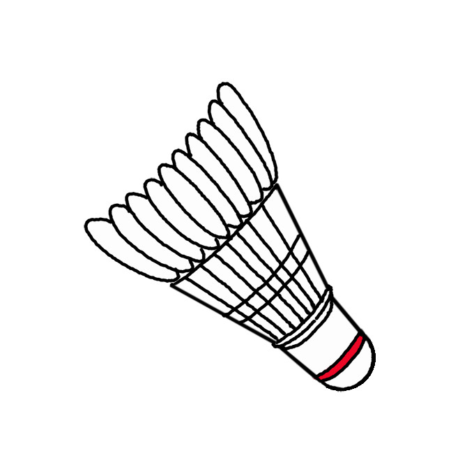 How to Draw a Shuttlecock Easy