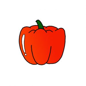 How to Draw a Bell Pepper Easy