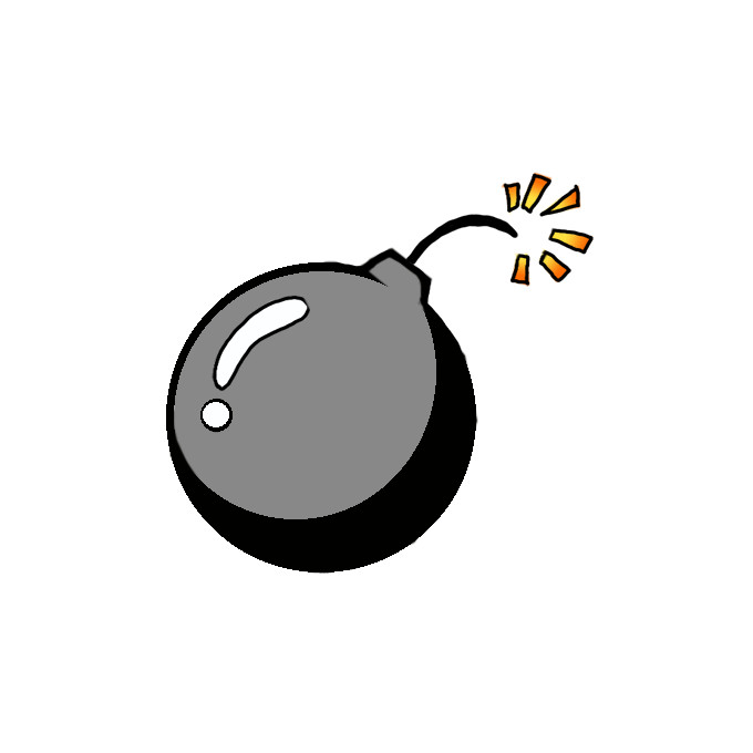 How to Draw a Bomb Easy