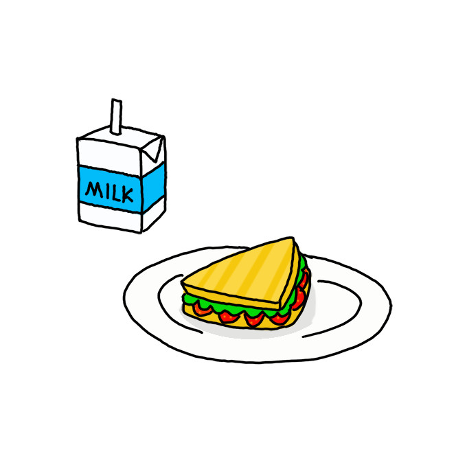 How to Draw Breakfast Foods Easy