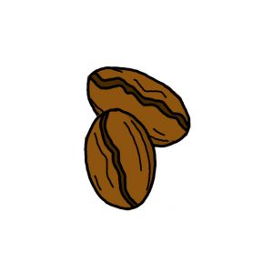 How to Draw Coffee Beans Easy