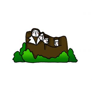 How to Draw Mount Rushmore National Memorial