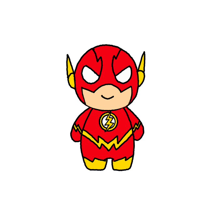 How to Draw The Flash Cute