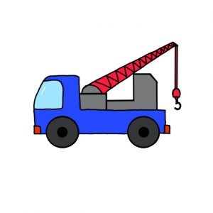 How to Draw a Crane Truck