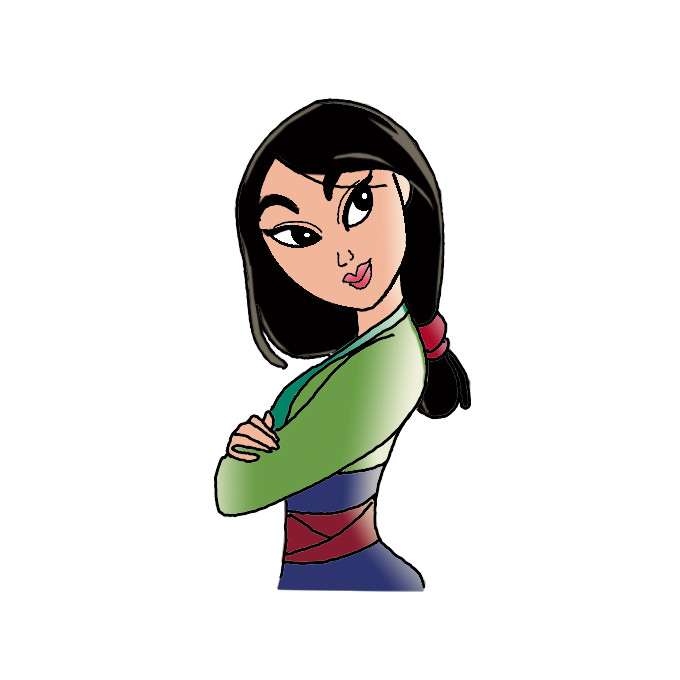 How to Draw Mulan Easy