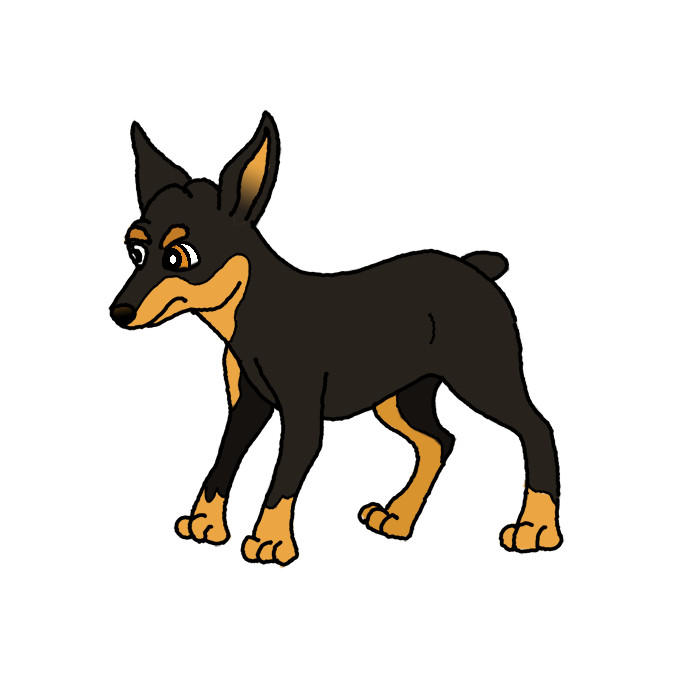 How to Draw a Doberman Easy