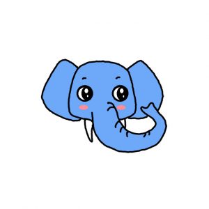How to Draw an Elephant Face Easy