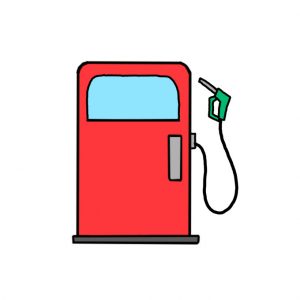 How to Draw a Gas Pump Easy