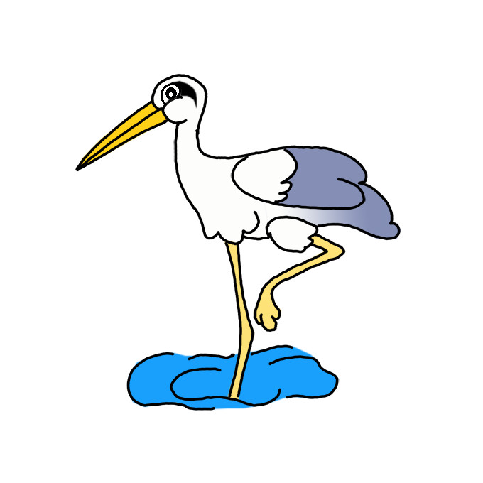 How to Draw a Heron Easy