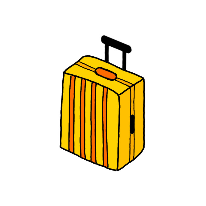 How to Draw a Suitcase - Step by Step Easy Drawing Guides ...