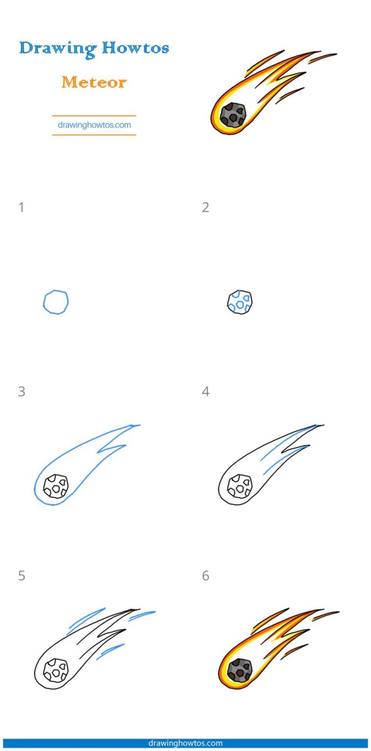 How to Draw a Meteor Step by Step Easy Drawing Guides Drawing Howtos