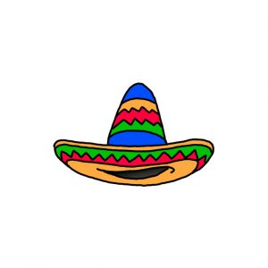 How to Draw a Mexican Hat Easy