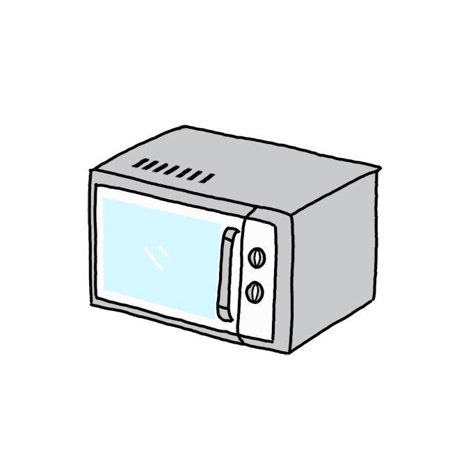 How to Draw a Microwave Oven Easy