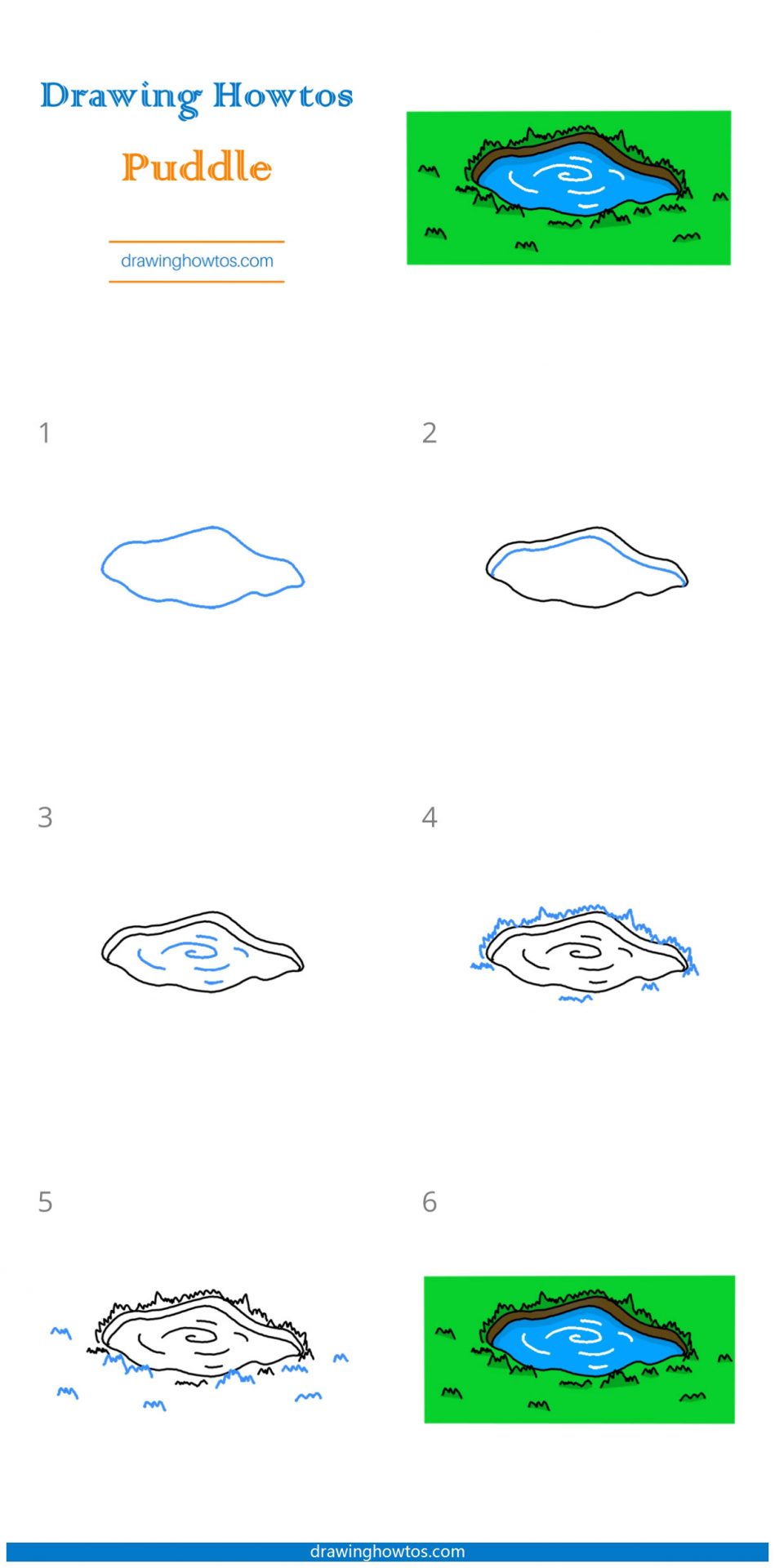 How to Draw a Puddle Step by Step