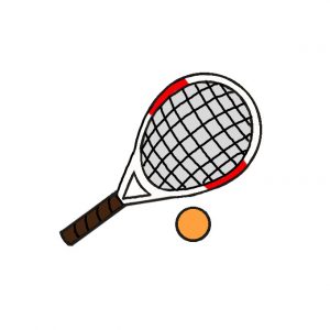How to Draw a Racquetball Racket Easy