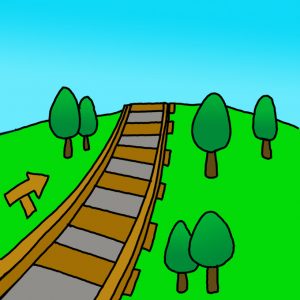 How to Draw Railroad Tracks Easy