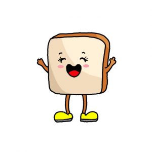 How to Draw Funny Toast Easy