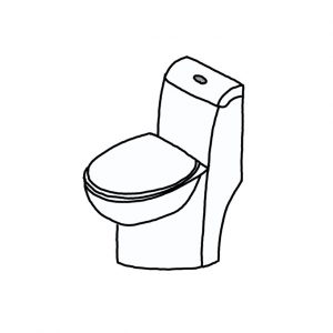 How to Draw a Toilet Easy
