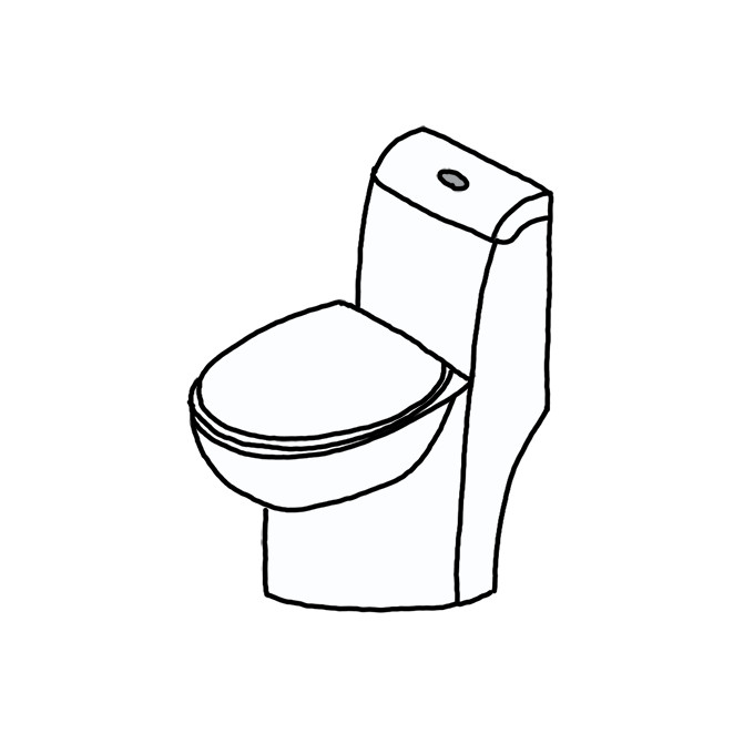 How to Draw a Toilet  YouTube