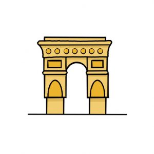How to Draw Triumphal Arch Easy