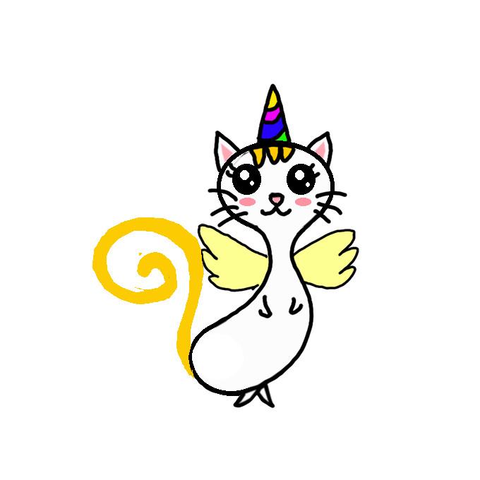 How to Draw a Unicorn Cat Easy