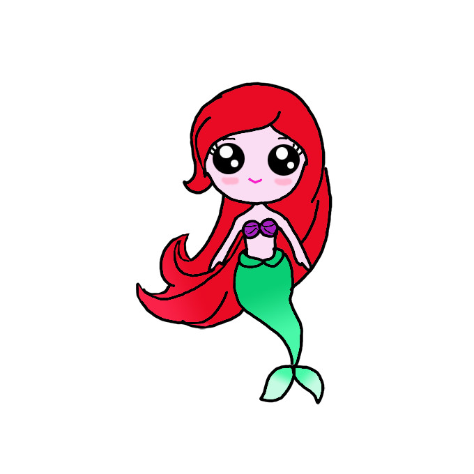 How to Draw Princess Ariel Step by Step Easy Drawing Guides Drawing