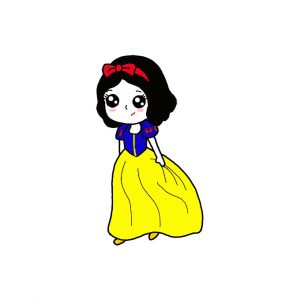How to Draw Snow White Easy