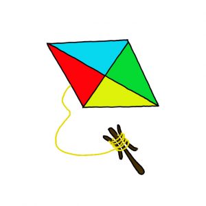 How to Draw a Kite Easy