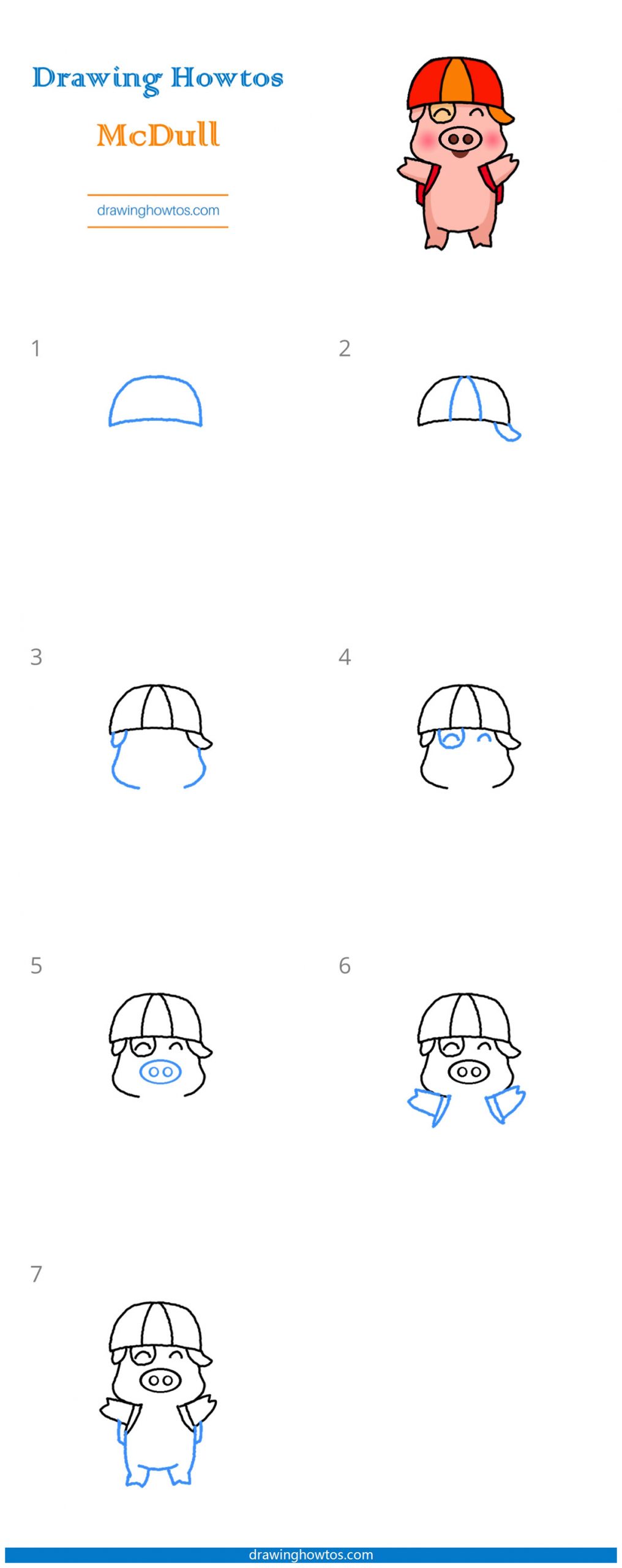 How to Draw Mcdull Step by Step