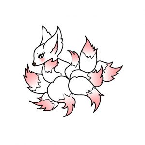 How to Draw a Nine-tailed Fox Easy