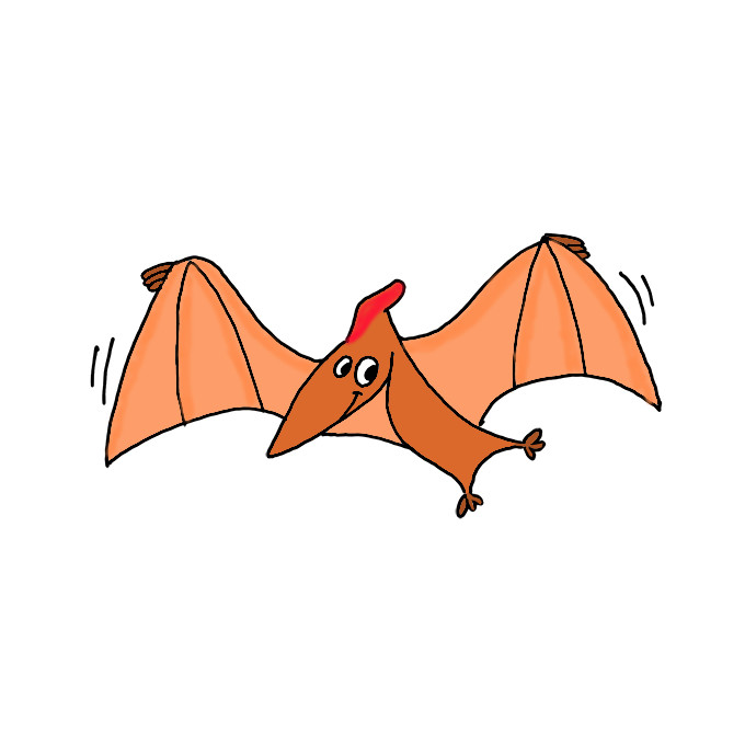 How To Draw a Pterodactyl Easy