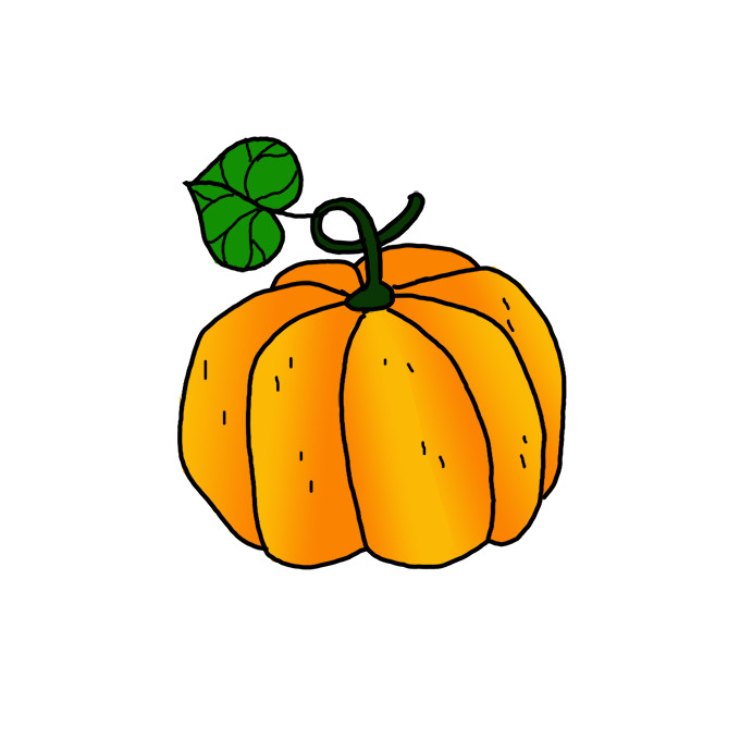 How to Draw a Pumpkin Easy