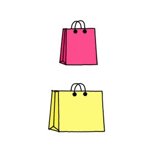 How to Draw Shopping Bags Easy