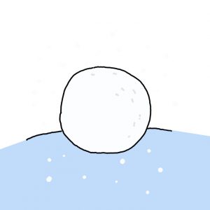 How to Draw a Snowball Easy