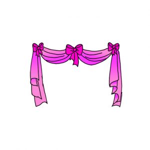 How to Draw Stage Curtains Easy