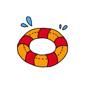 How to Draw a Swim Ring