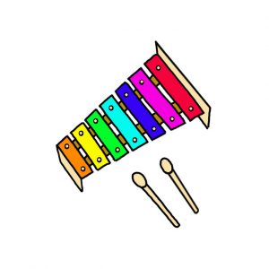 How to Draw a Xylophone Easy