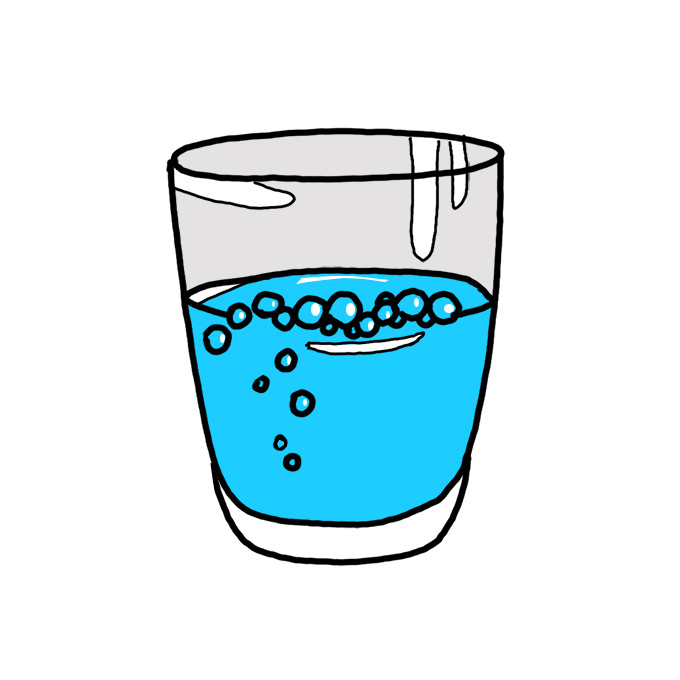 How to Draw a Glass of Water Easy