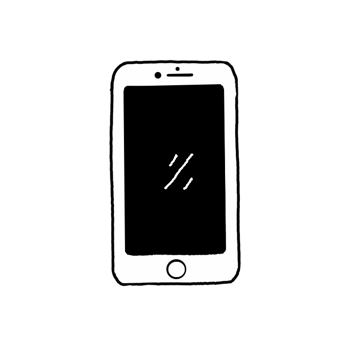 How to Draw a Mobile Phone Easy