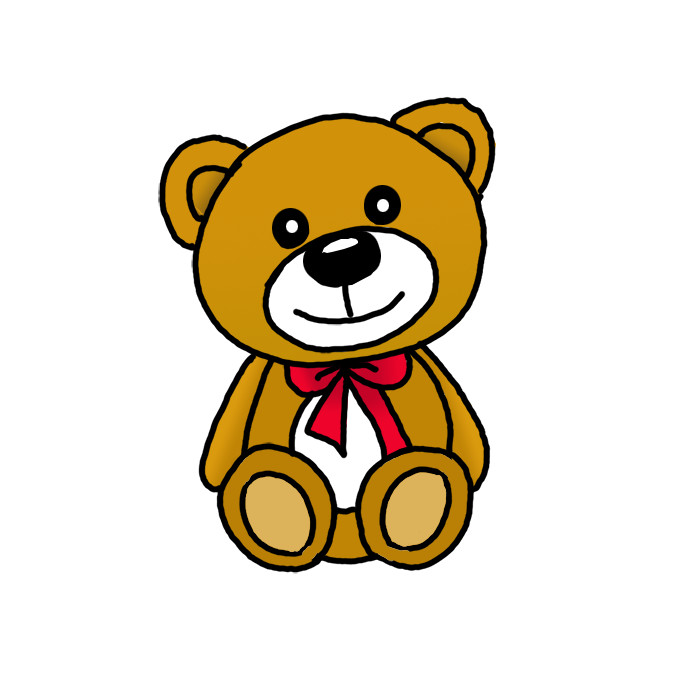 How to Draw a Teddy Bear - Step by Step Easy Drawing Guides - Drawing Howtos