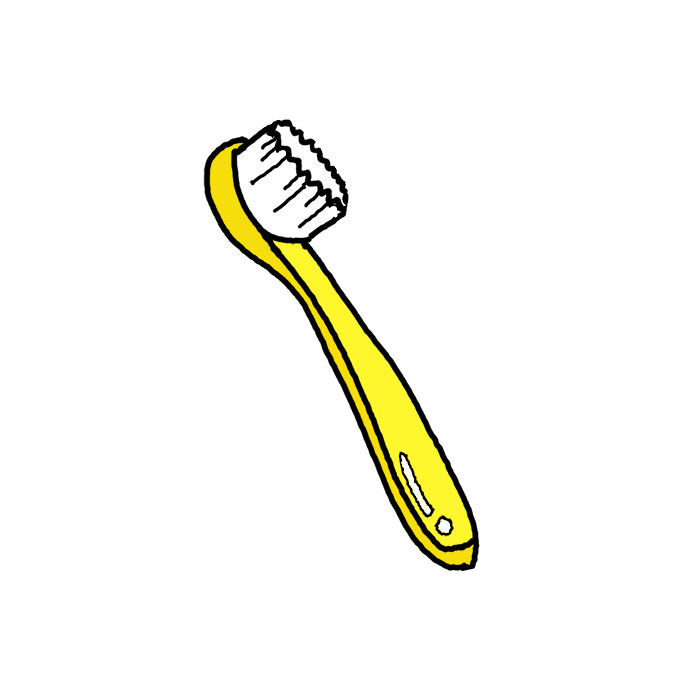 How to Draw a Toothbrush Easy