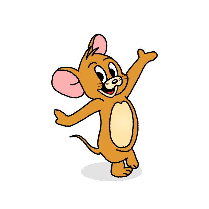 How to Draw Jerry Mouse - Step by Step Easy Drawing Guides - Drawing Howtos