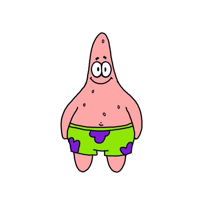 How to Draw Patrick Star Easy