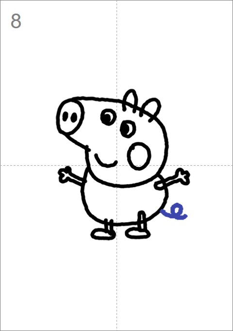 How to Draw George Pig from Peppa Pig - Step by Step Easy Drawing Guides -  Drawing Howtos