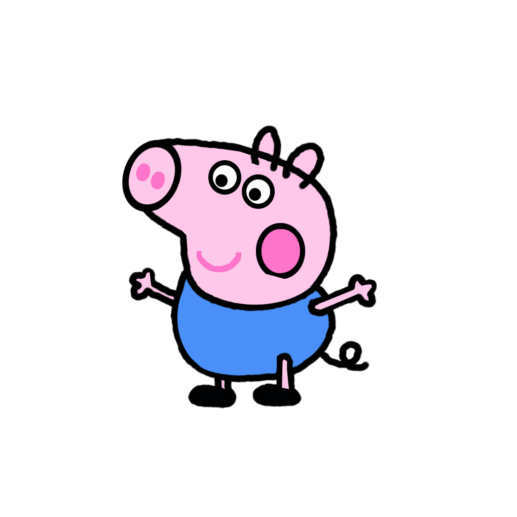 How to Draw George Pig from Peppa Pig - Step by Step Easy Drawing Guides -  Drawing Howtos