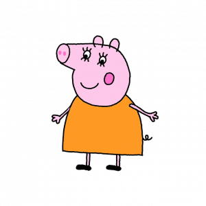 How to Draw Mummy Pig from Peppa Pig