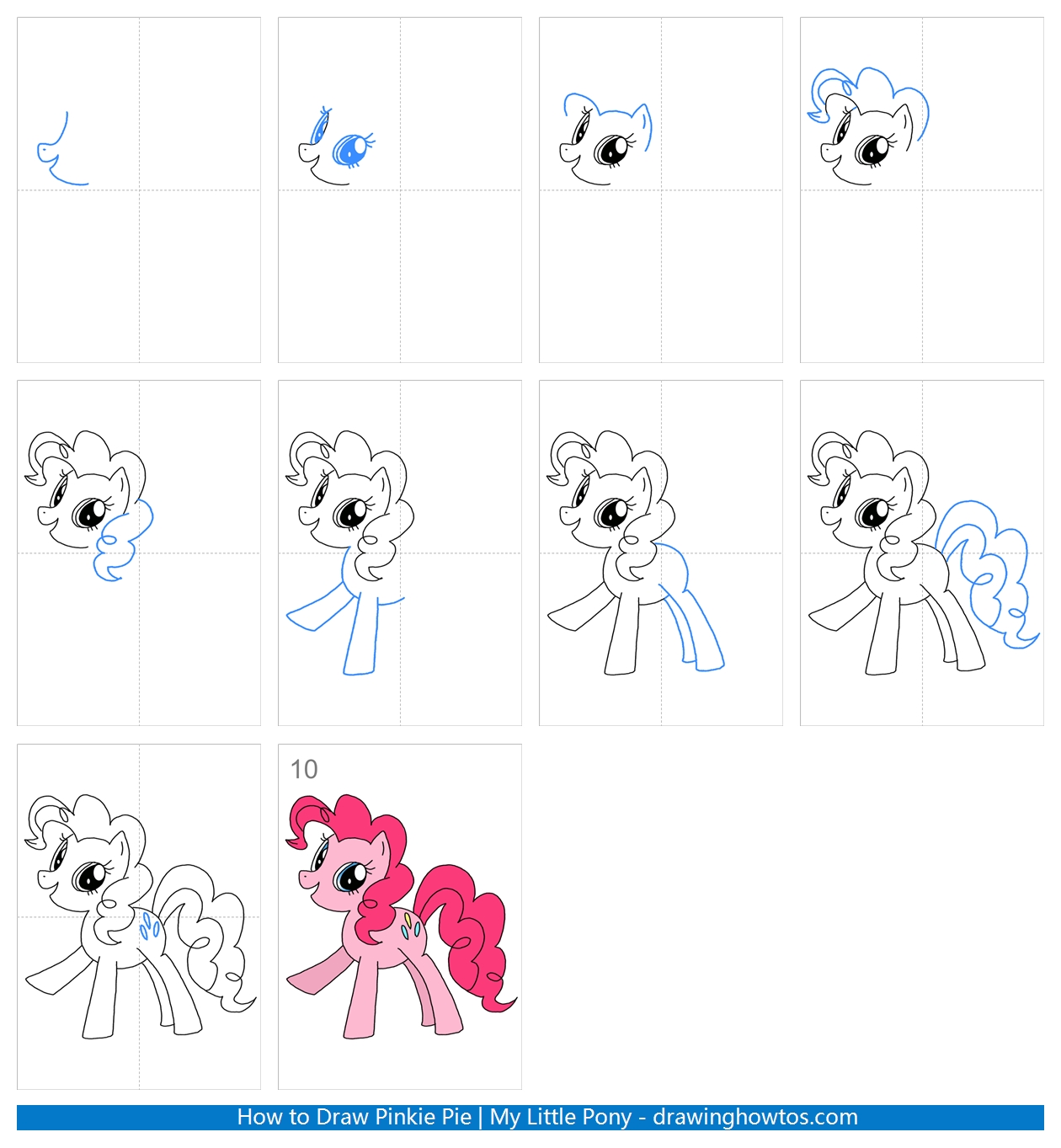 How to Draw Pinkie Step by Step