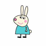 How to Draw Rebecca Rabbit from Peppa Pig