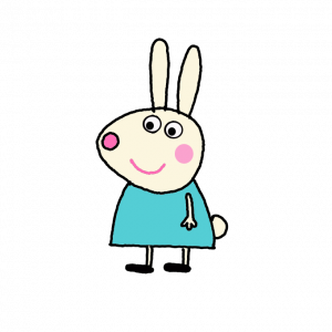 How to Draw Rebecca Rabbit from Peppa Pig Easy